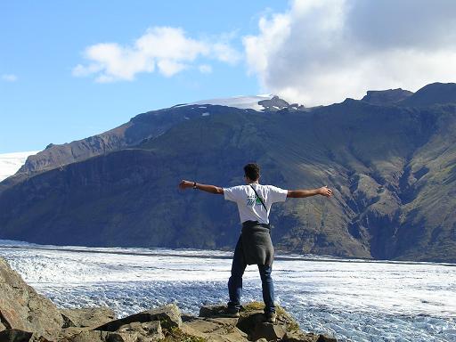 il ghiacciaio Vatnajokull allo Skaftafell