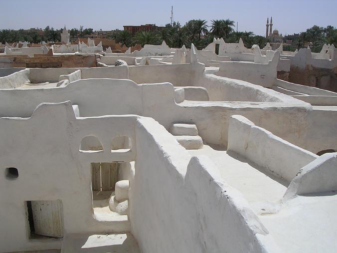 tetti citt&agrave; vecchia a Ghadames