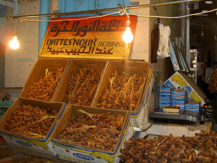 vendita datteri in Tunisia