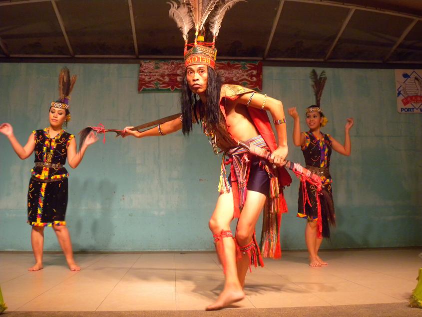 malesian dancers in borneo
